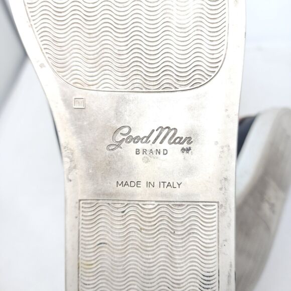 Good Man Brand Mens Sneakers Legend Black Leather Shoes Russell Wilson Italy 12 - Picture 10 of 11